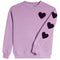 Chenille Heart Sweatshirt - Denny's