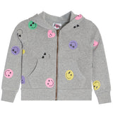 Allover Smiley Zip Hoodie