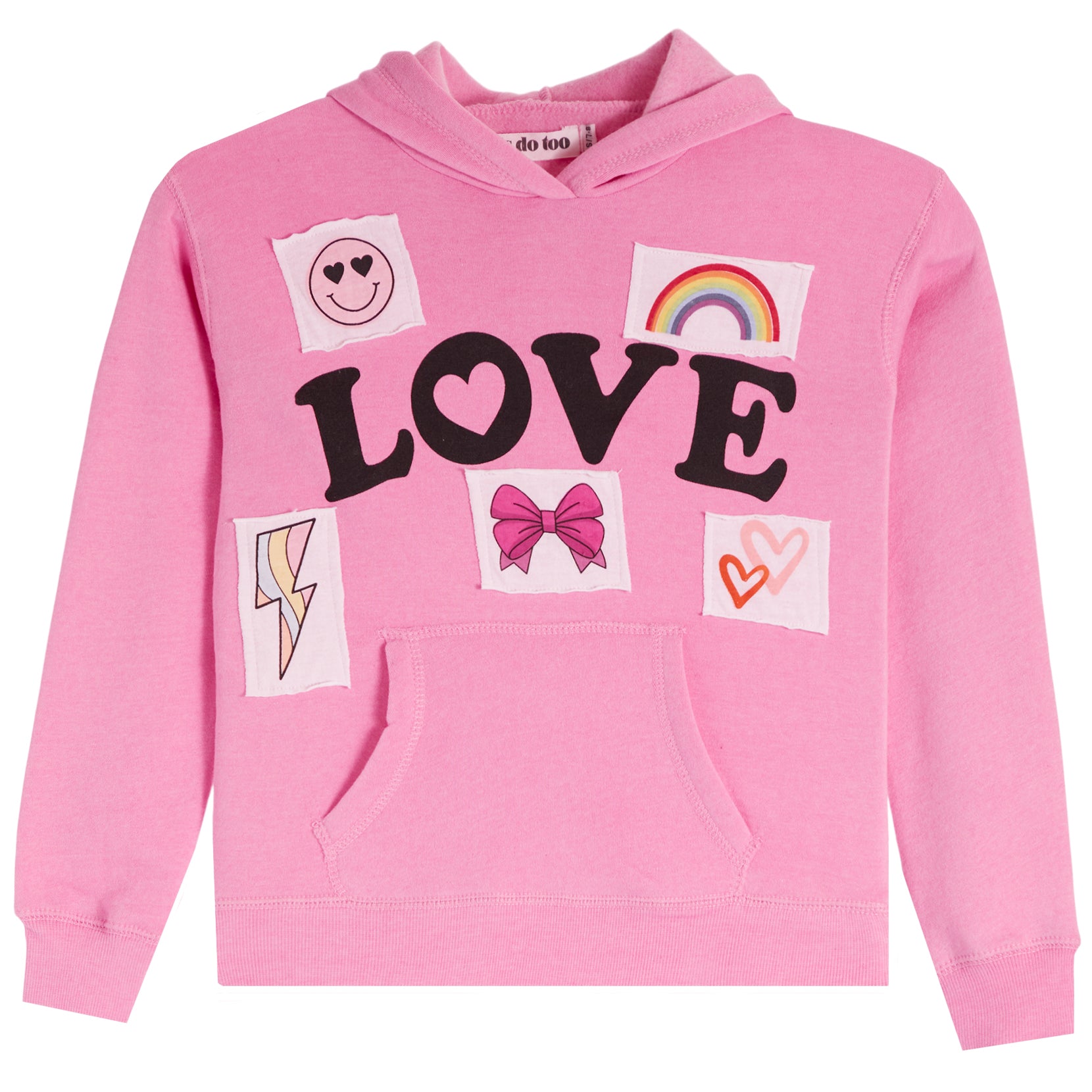 Love Hoodie With Patches - Denny's