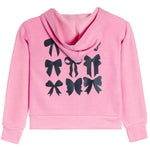 Navy Bows Zip Hoodie - Denny's