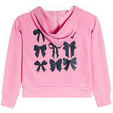 Navy Bows Zip Hoodie - Denny's