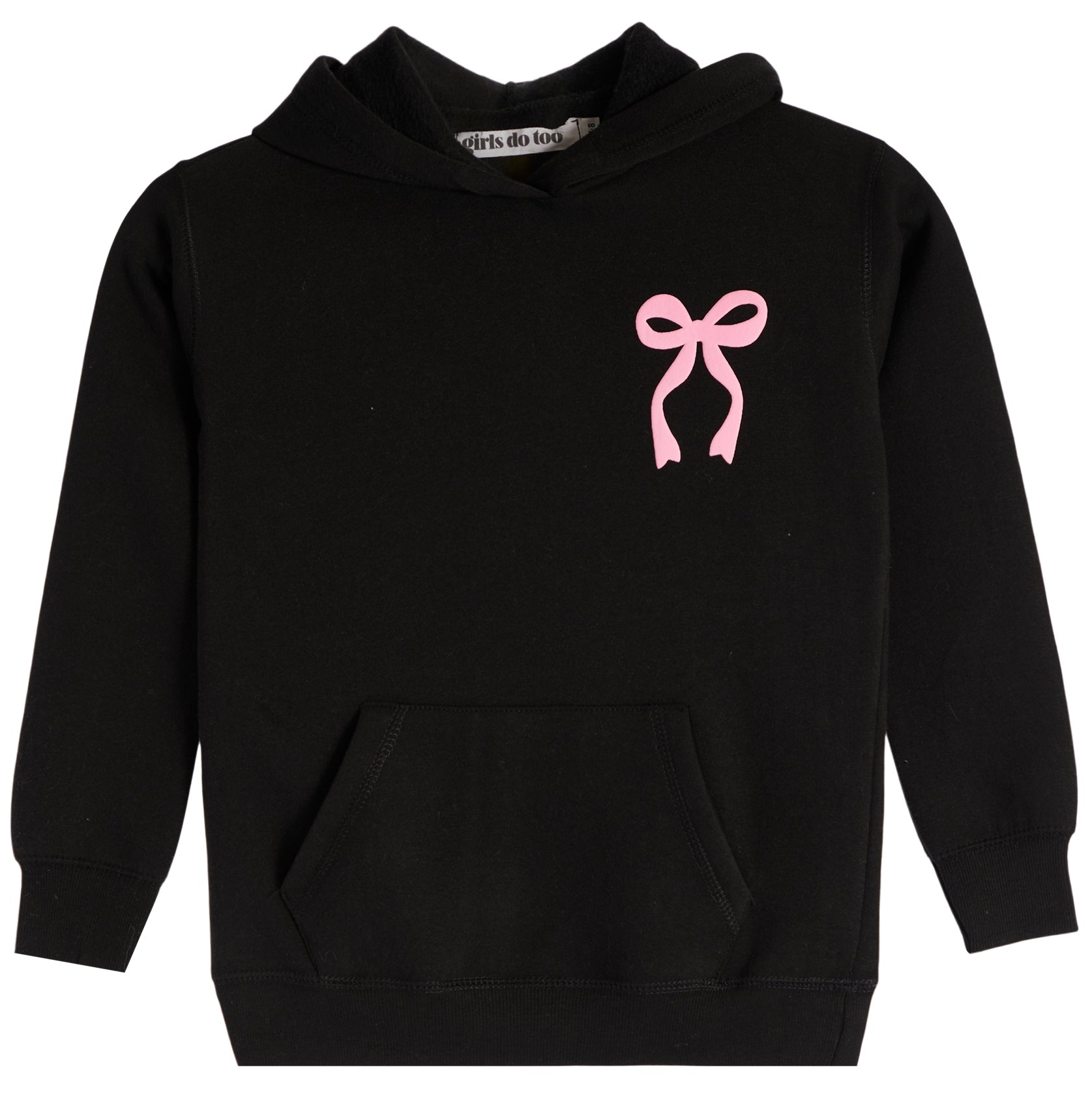Oversized Hoodie With Pink Bow - Denny's
