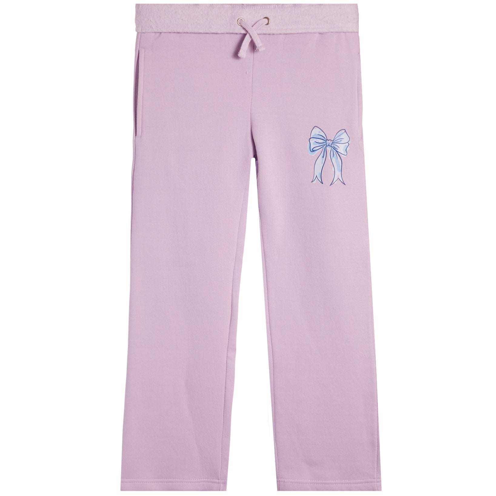 Wide Leg Pant With Blue Bow - Denny's