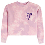 Bleach Rawedge Sweatshirt With Navy Bow - Denny's