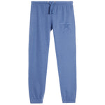 Denim Color Fleece Jogger with Embroidered Star