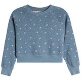 Allover Floral Crewneck Sweatshirt