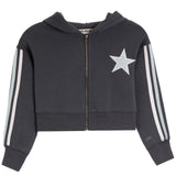 Chenille Star Multi Stripes Zip Hoodie