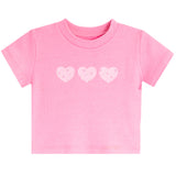 Hearts Short Sleeve Rib Tee