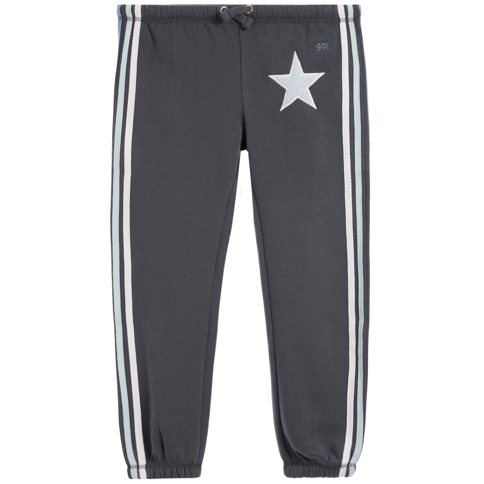 Striped Navy Jogger with Chenille Star