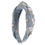 Denim Unicorn Charm Knot Headband - Denny's