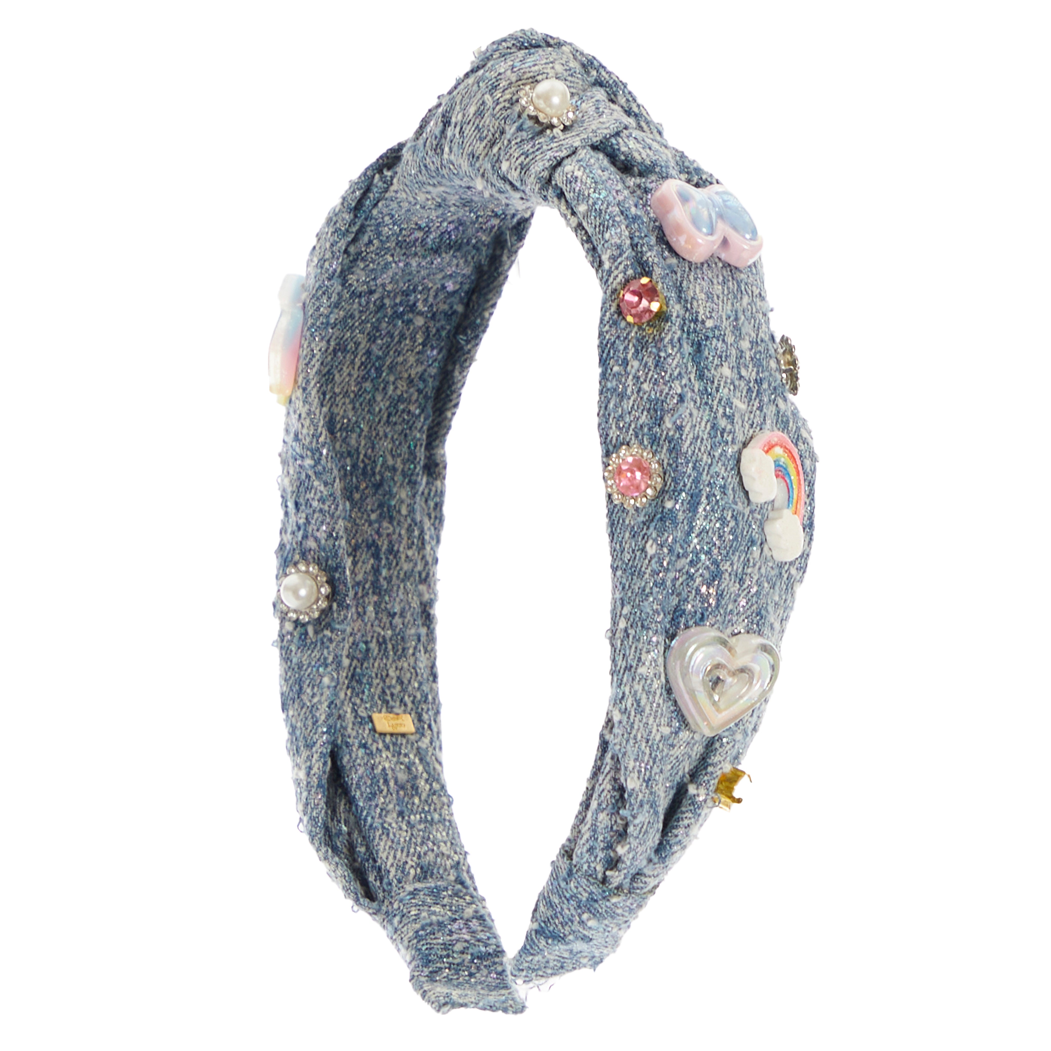 Denim Unicorn Charm Knot Headband - Denny's