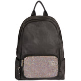 Crystallized Pouch Denim-Wash Backpack - Denny's