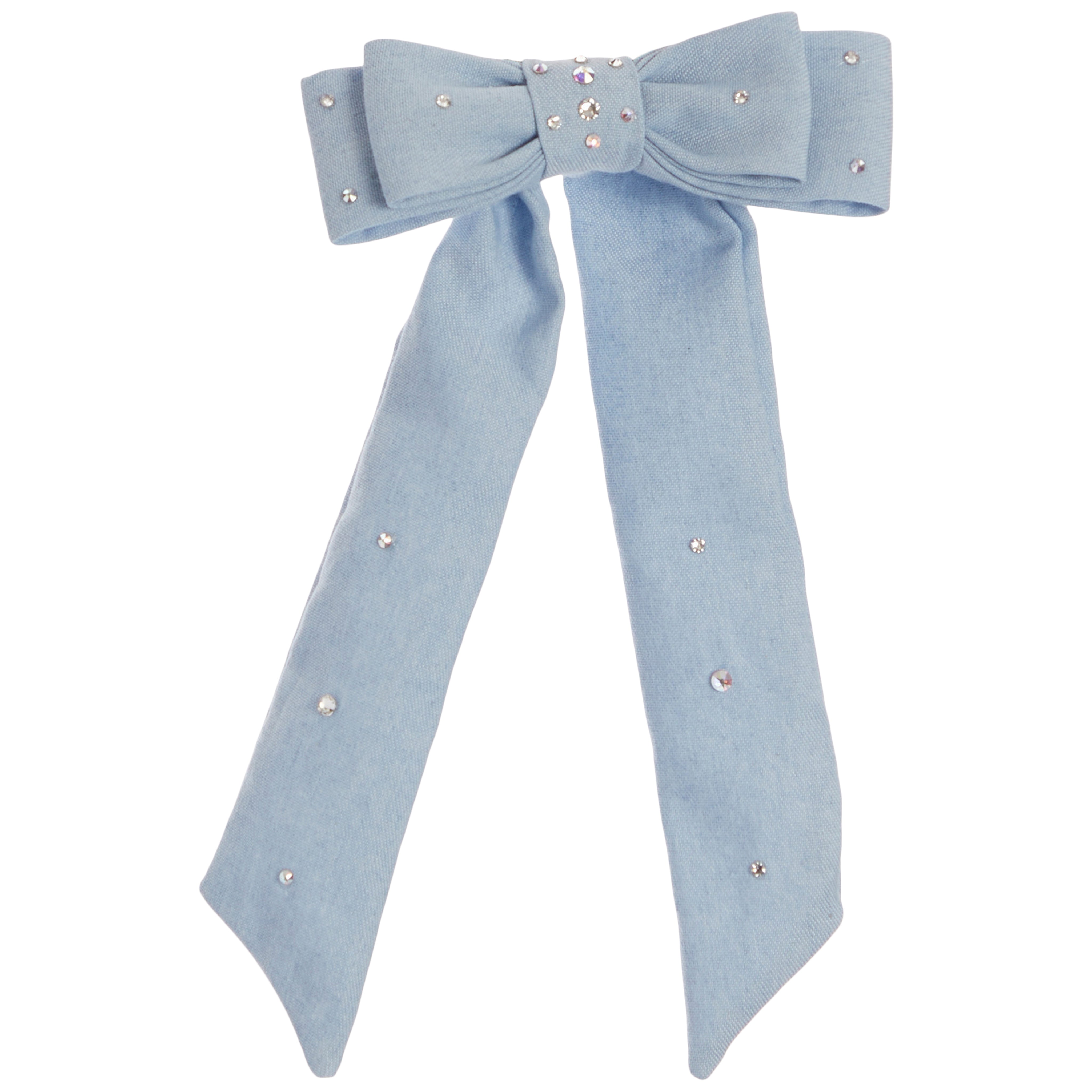 Large Denim Bow Scrunchie - Denny's