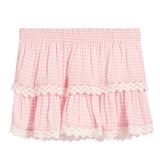 Gingham Smocked Skort