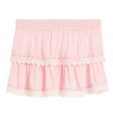 Gingham Smocked Skort
