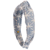 Denim Palms Headband