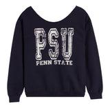 Penn State Distressed Off Shoulder