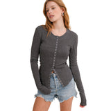 Snap Front Long Sleeve Thermal