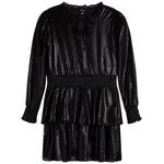 Long Sleeve Metallic Dress - Denny's