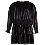 Long Sleeve Metallic Dress - Denny's
