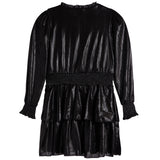 Long Sleeve Metallic Dress - Denny's