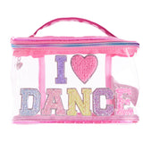 I Love Dance Clear Train Case - Denny's