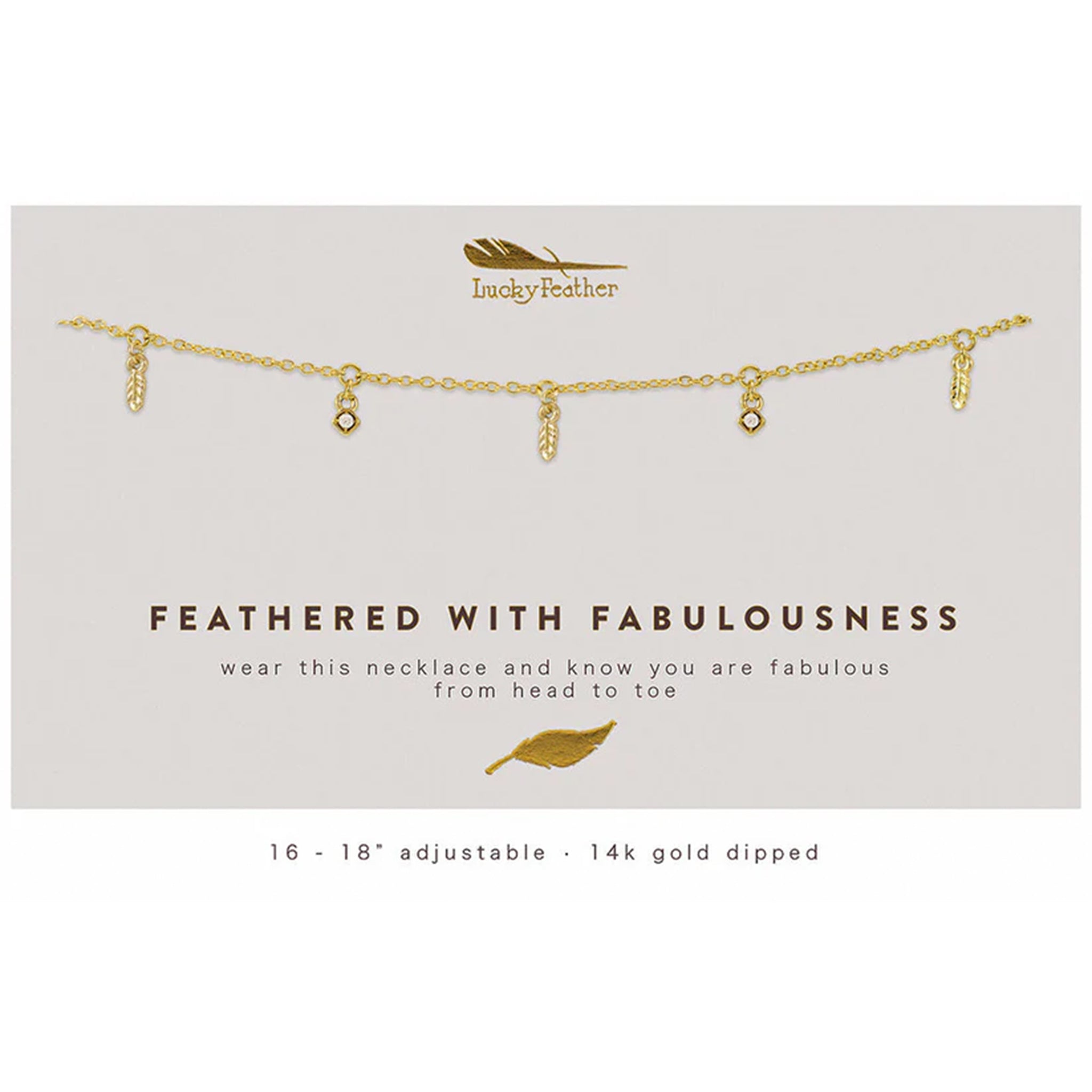 Feather Dangle Necklace - Denny's
