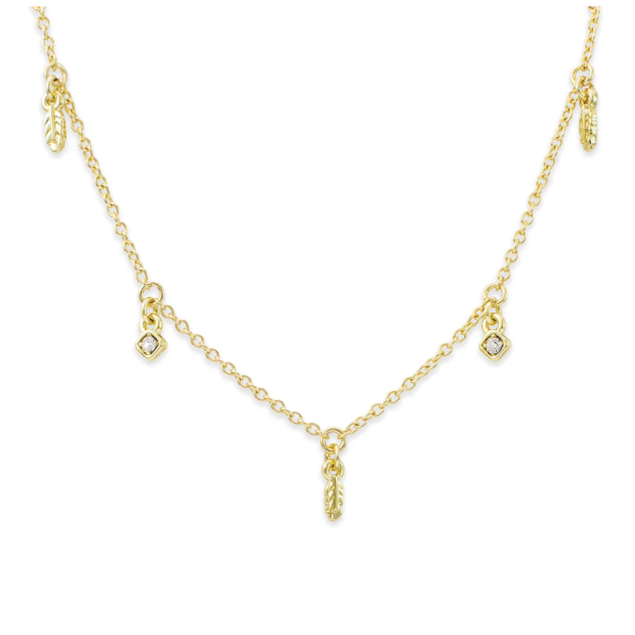 Feather Dangle Necklace - Denny's