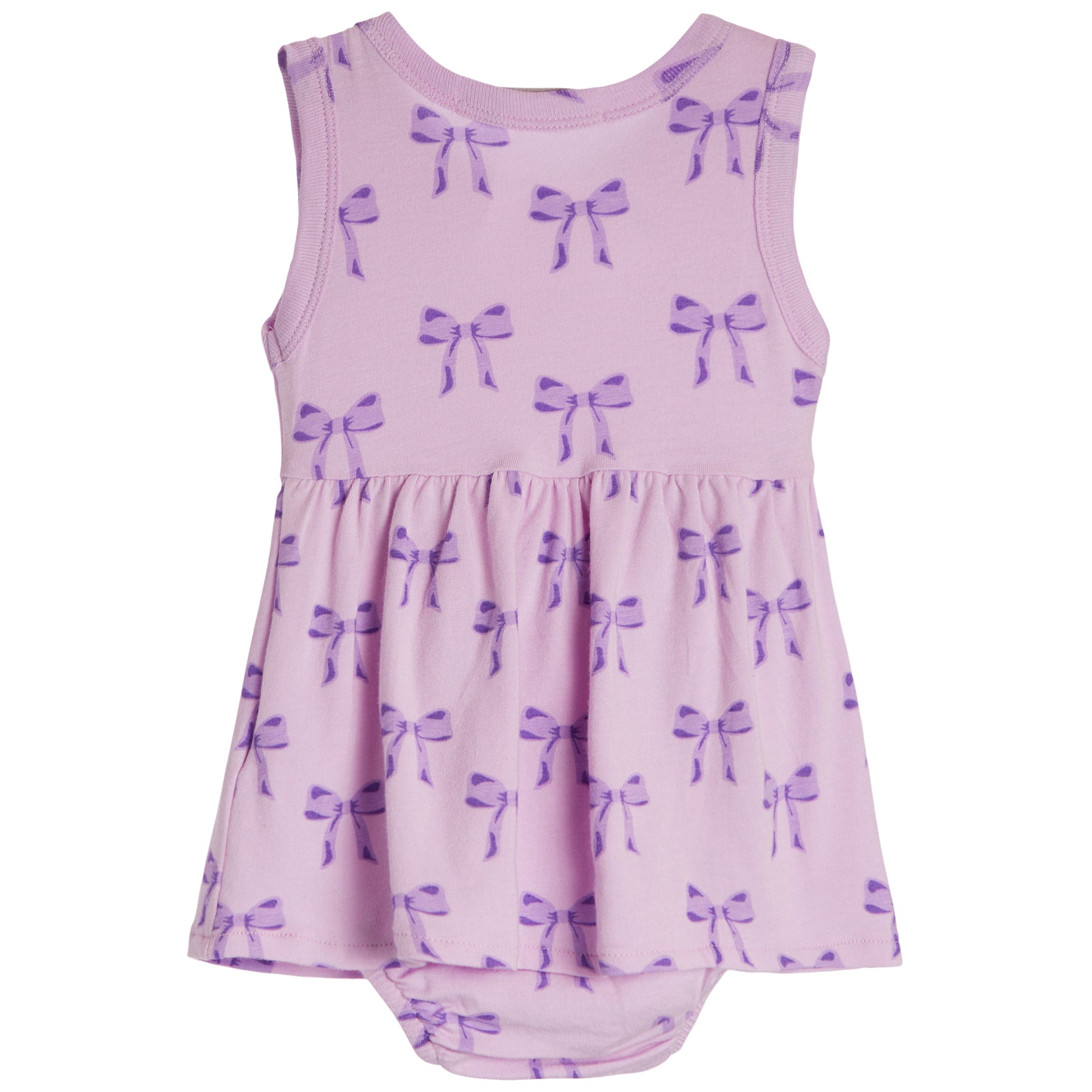 Lilac Bows Onesie Dress - Denny's