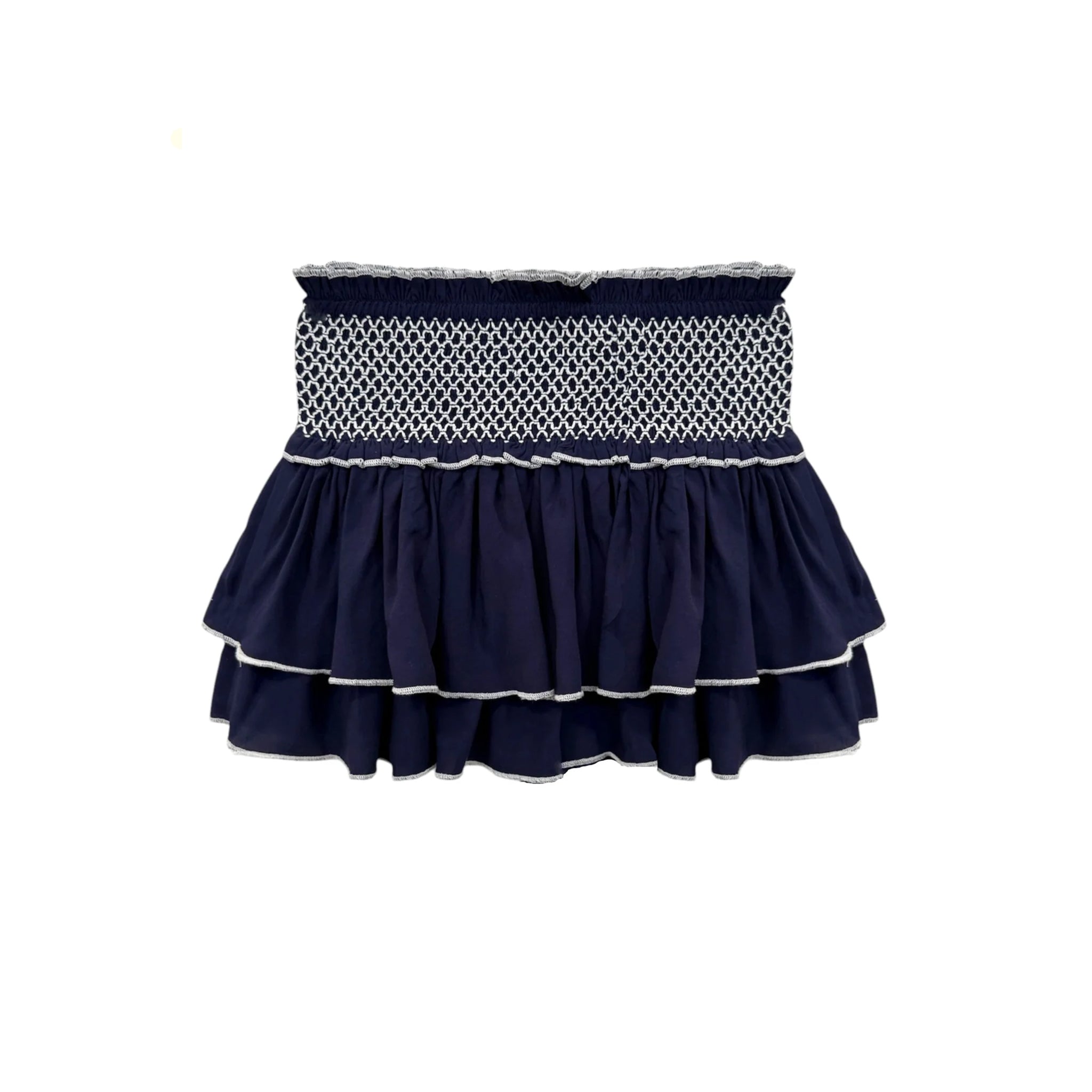 Dominique Embroidered Smock Skort - Denny's