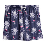 Navy Flamingo Short