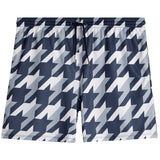 Navy Houndstooth Short - Denny's