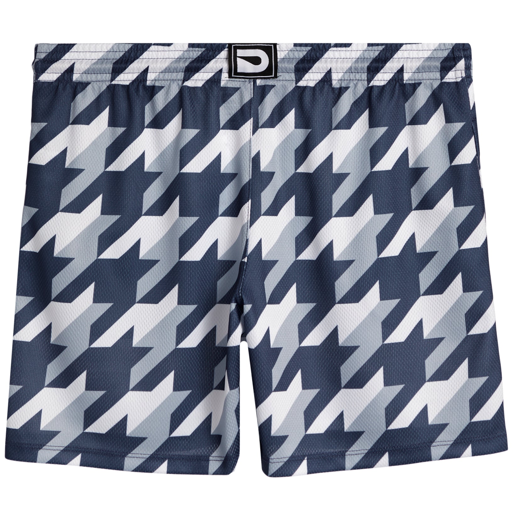 Navy Houndstooth Short - Denny's