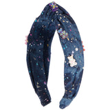 Splatter Chrome Gummy Denim Headband - Denny's