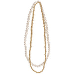 Pearl and Bead Double Stack Necklace - Denny's
