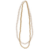 Pearl and Bead Double Stack Necklace - Denny's
