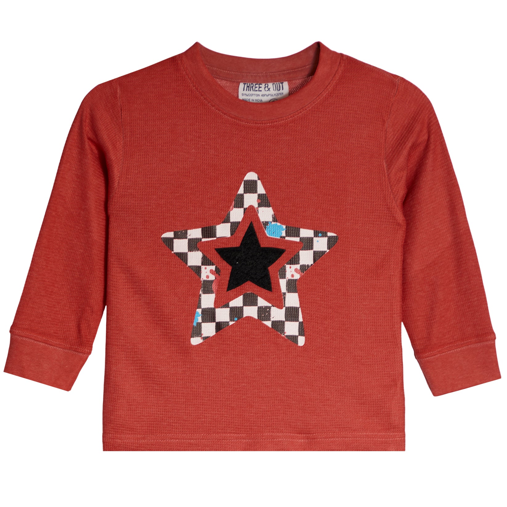 Checkboard Star Patch Thermal - Denny's