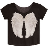 Off Shoulder Angel Wing Tee