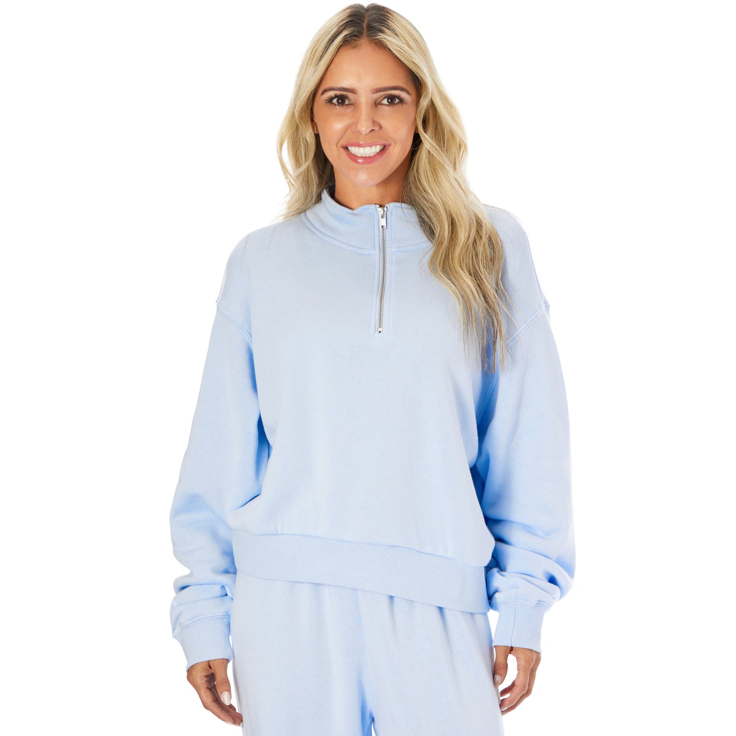 Dylan Solid 3/4 Zip Sweatshirt - Denny's