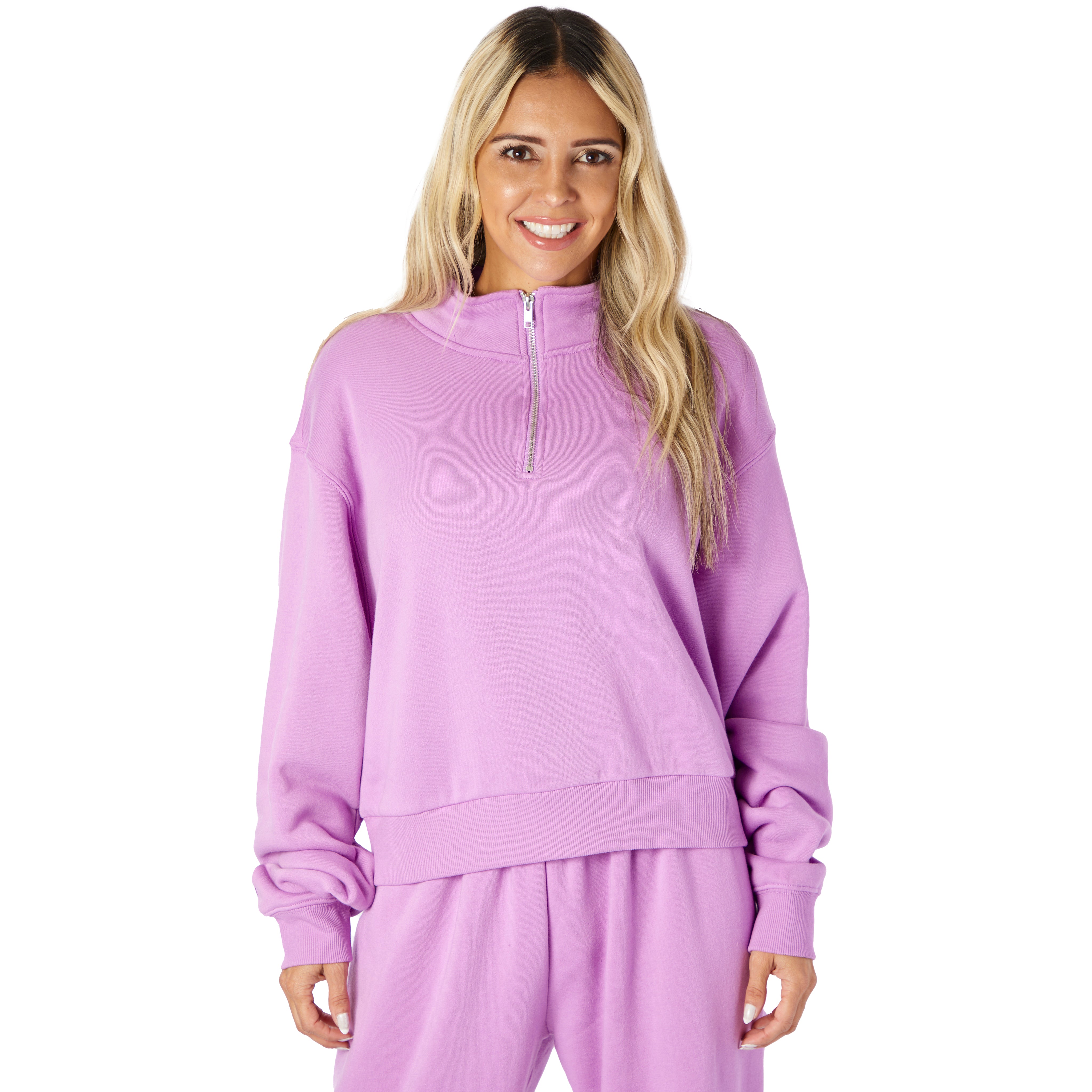 Dylan Solid 3/4 Zip Sweatshirt - Denny's