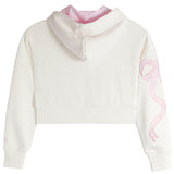Dylan Coquette Bow Crop Zip Hoodie - Denny's
