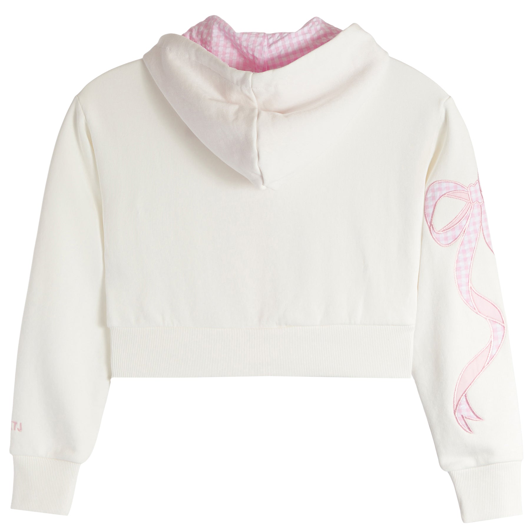 Dylan Coquette Bow Crop Zip Hoodie - Denny's