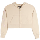 Dylan Coquette Bow Crop Zip Jacket