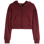 Dylan Crop Fleece Zip Hoodie - Denny's
