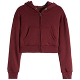 Dylan Crop Fleece Zip Hoodie - Denny's