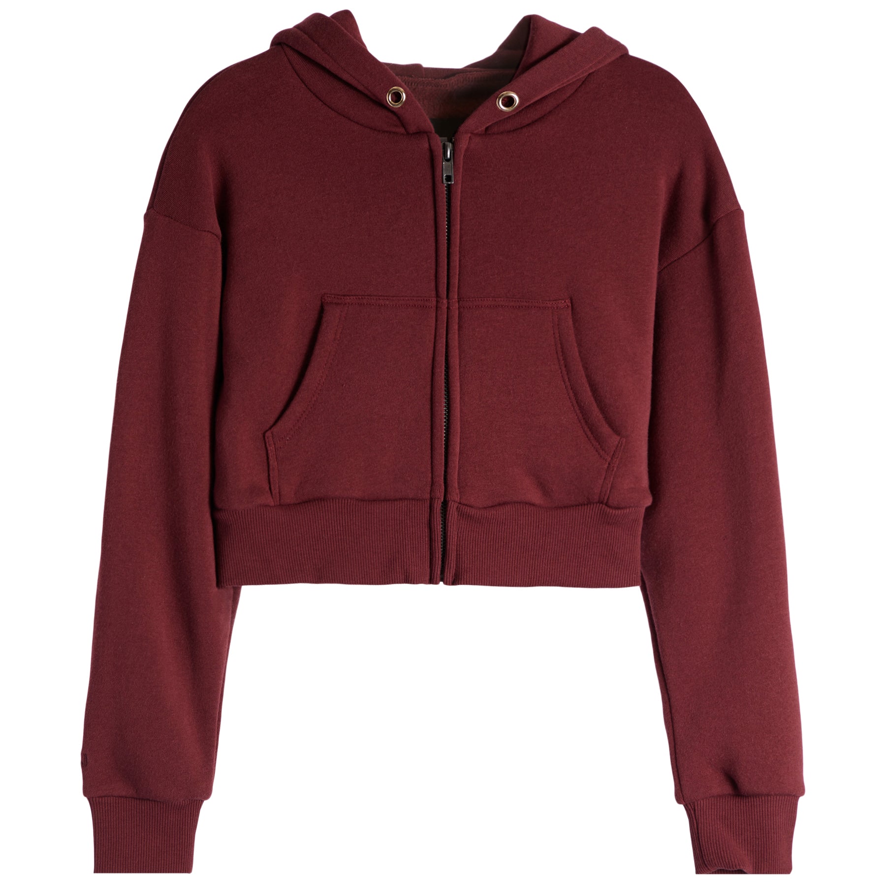 Dylan Crop Fleece Zip Hoodie - Denny's