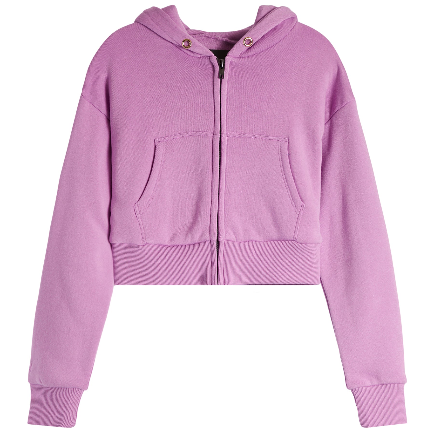 Dylan Crop Fleece Zip Hoodie - Denny's