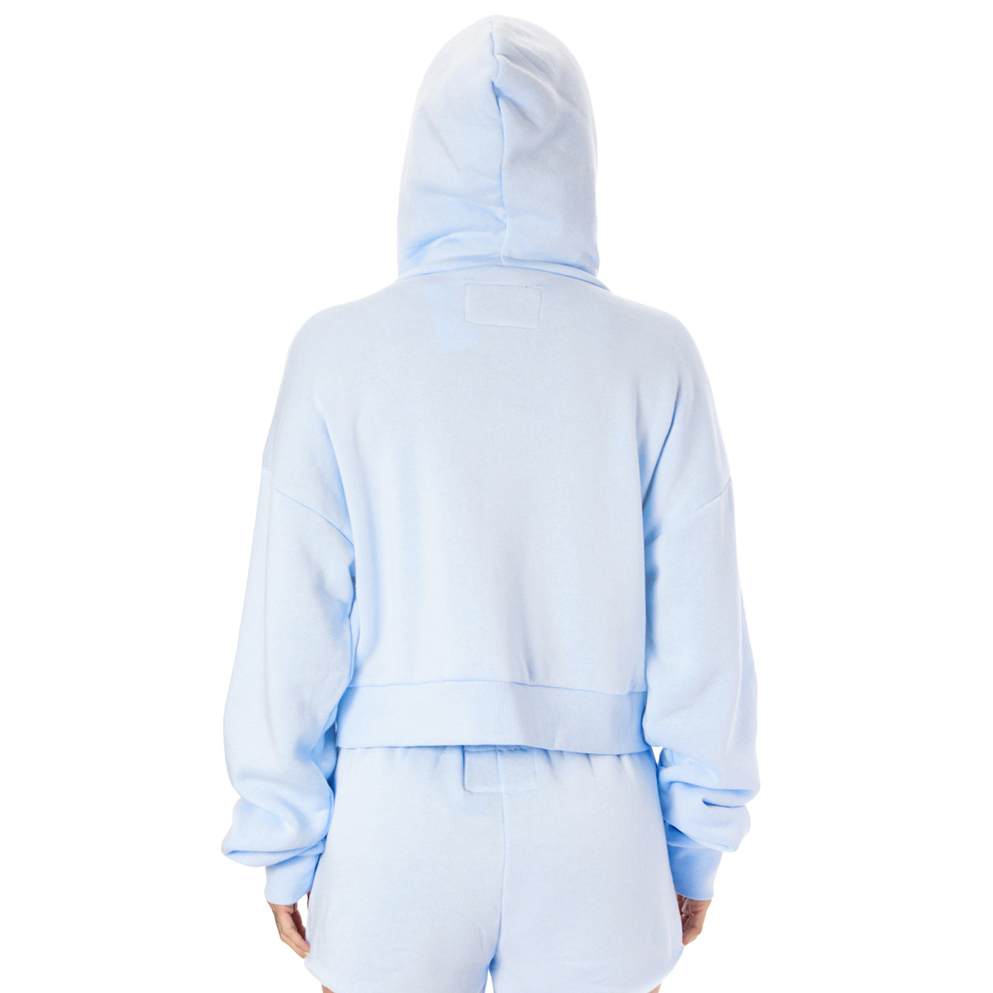 Dylan Solid Crop Zip Hoodie - Denny's