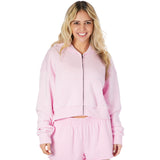 Dylan Solid Crop Zip Hoodie - Denny's