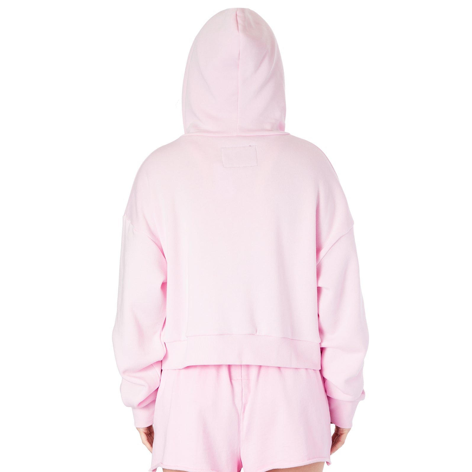 Dylan Solid Crop Zip Hoodie - Denny's